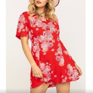 NWT Free People Hawaii MINIDRESS and necklace